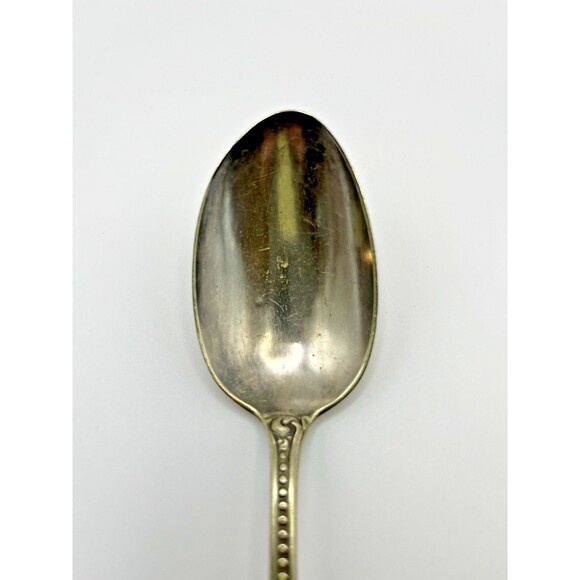 International Silver Antique Dunraven Silverplate Serving Spoon 120 DWT - Picture 4 of 7